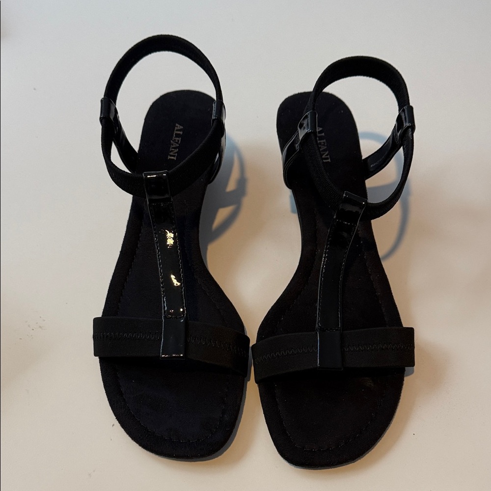 Alfani Women's Black Strappy Sandals